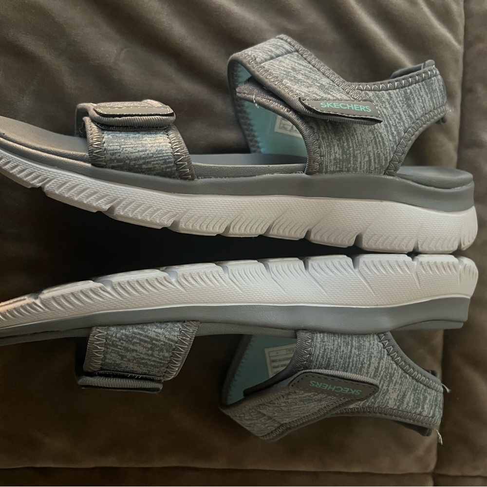 Skechers Gray Sandals for Women - Picture 5 of 6